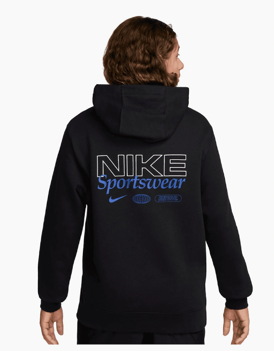 Nike Sportswear Graphic Overhead Black Hoodie