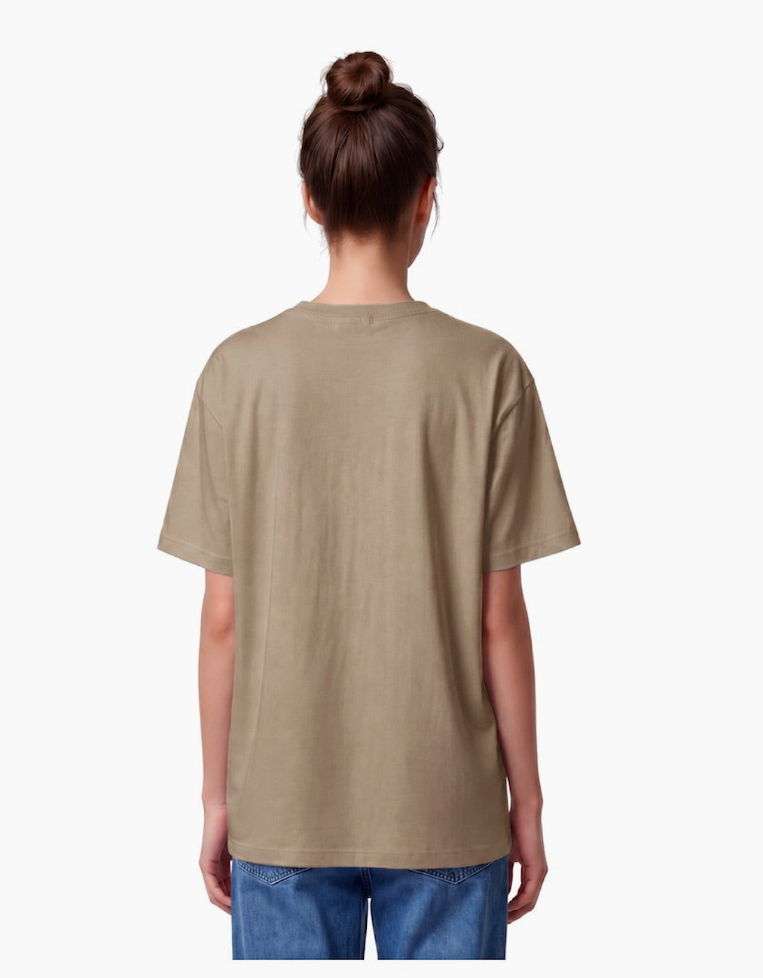 By Lanvin Printed Central Logo Taupe T-Shirt
