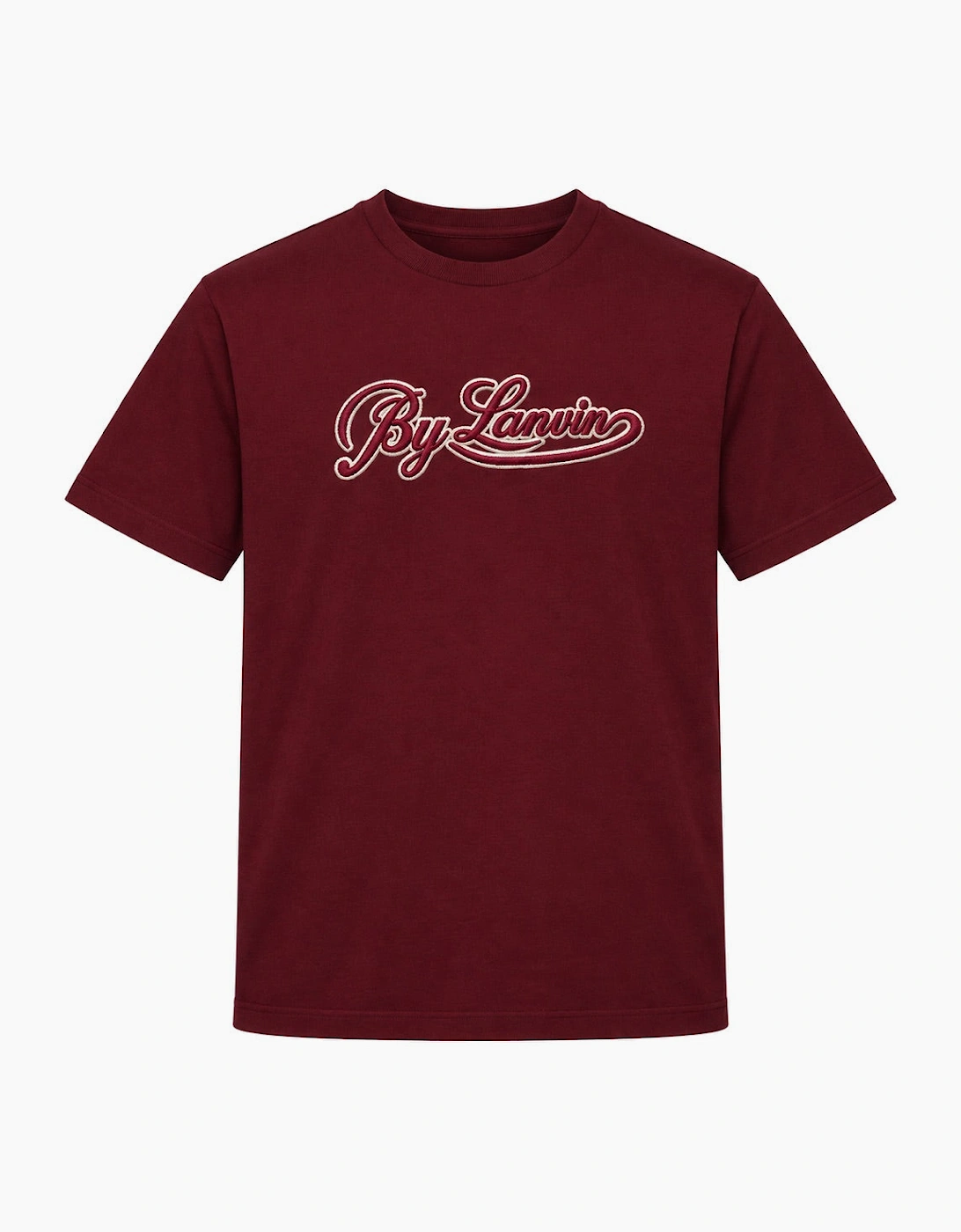 By Lanvin Script Logo Burgundy T-Shirt