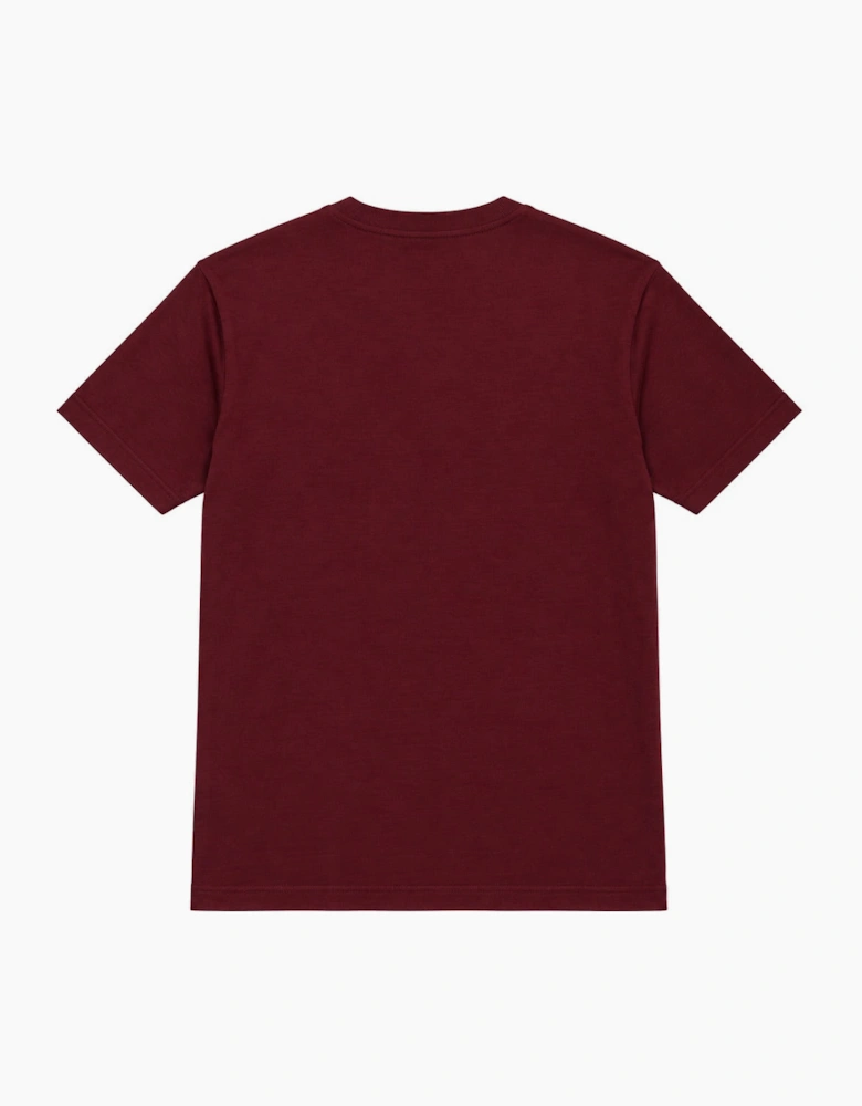 By Lanvin Script Logo Burgundy T-Shirt