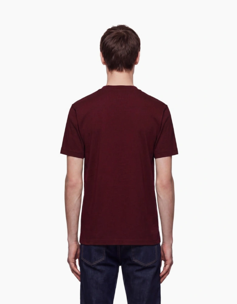 By Lanvin Script Logo Burgundy T-Shirt