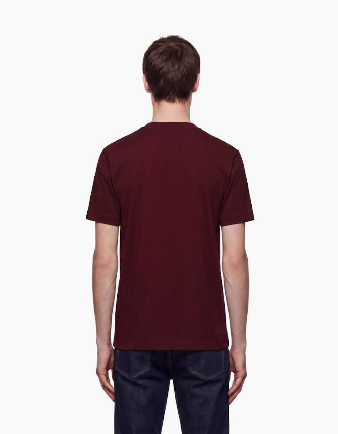 By Lanvin Script Logo Burgundy T-Shirt