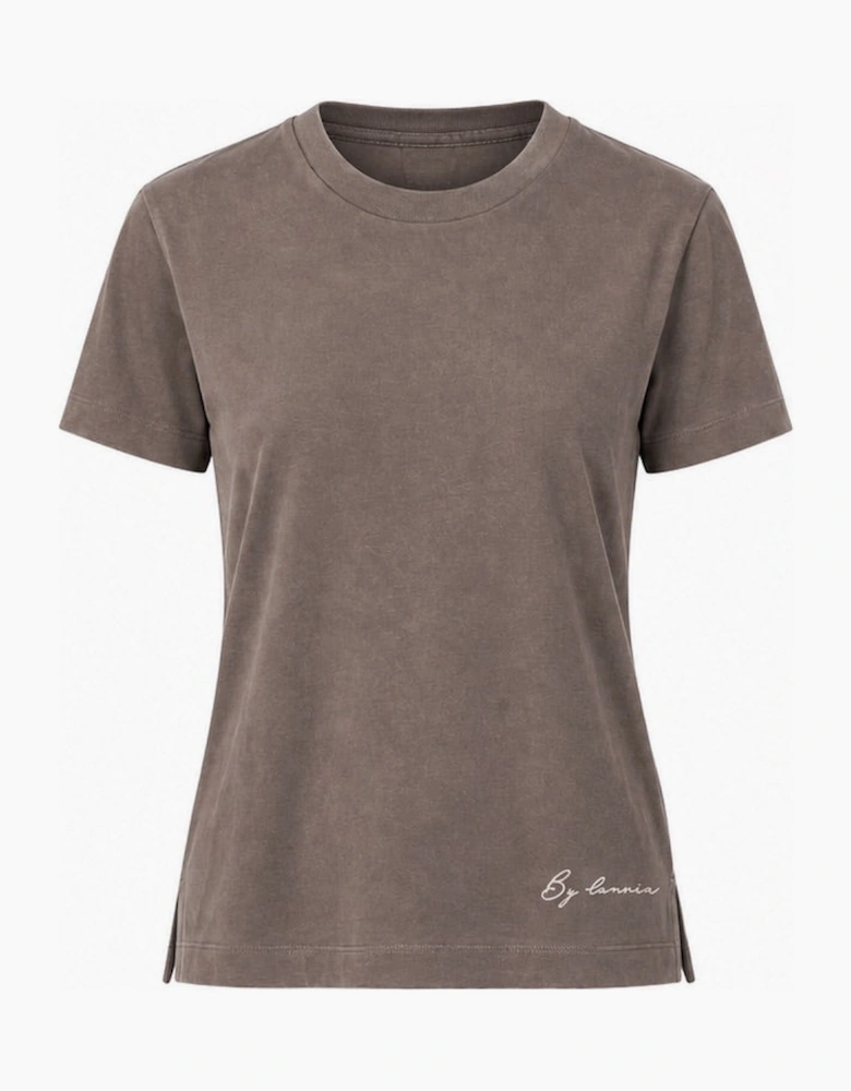 By Lanvin Small Signature Logo Brown T-Shirt