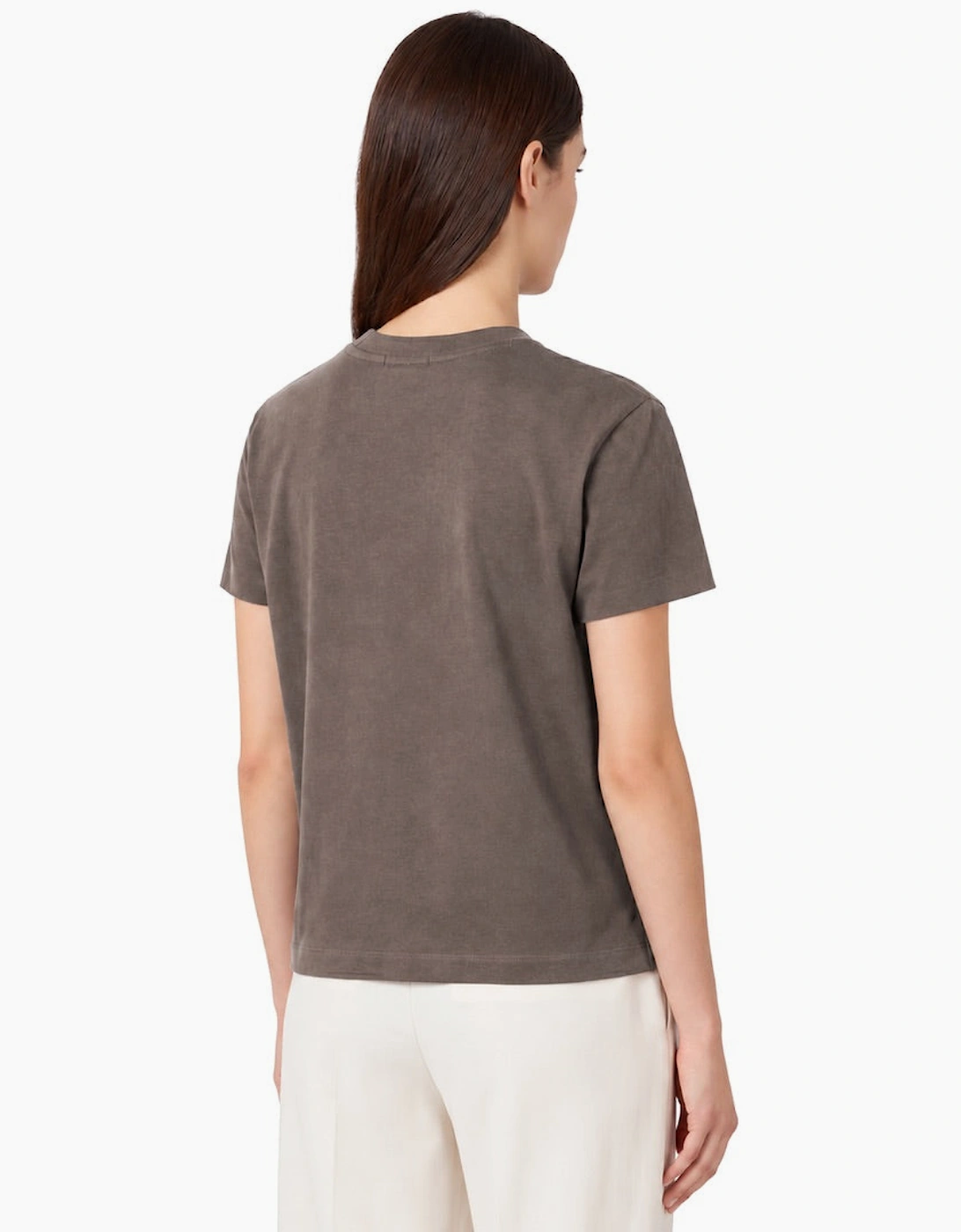 By Lanvin Small Signature Logo Brown T-Shirt