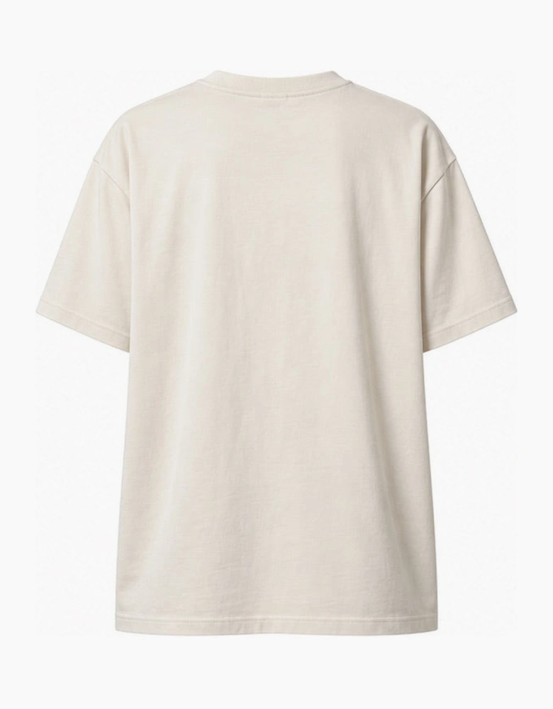 By Lanvin Printed Central Logo Beige T-Shirt