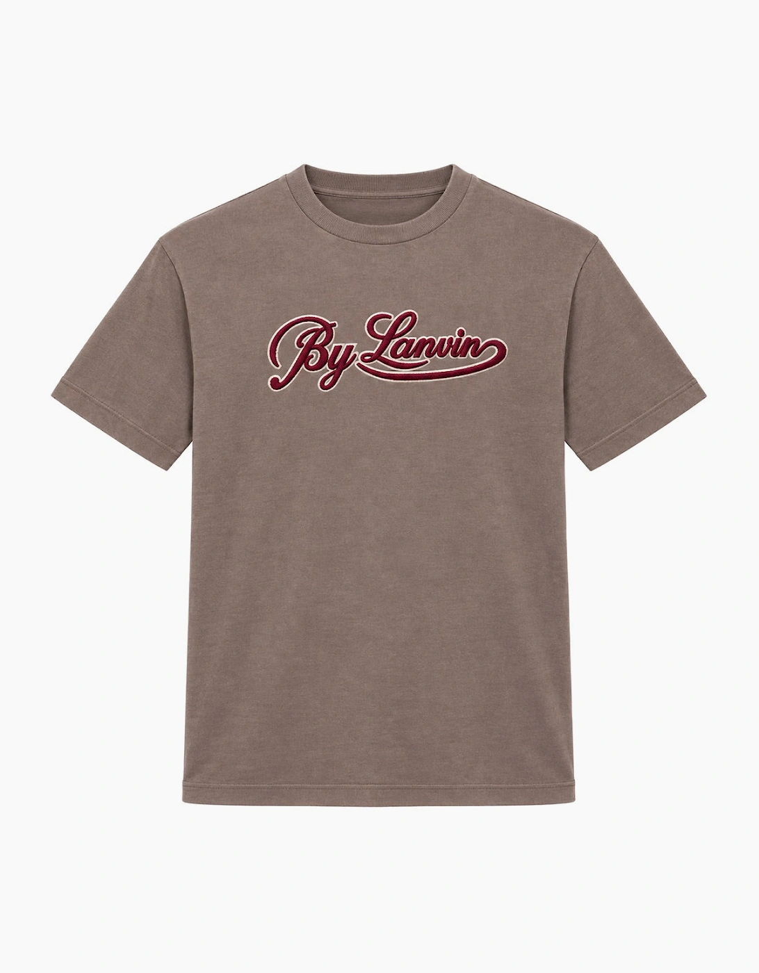 By Lanvin Script Logo Brown T-Shirt