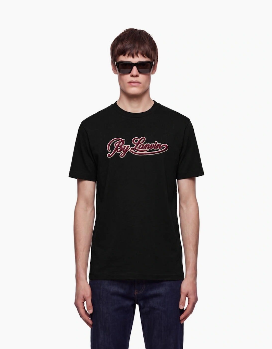 By Lanvin Script Logo Black T-Shirt