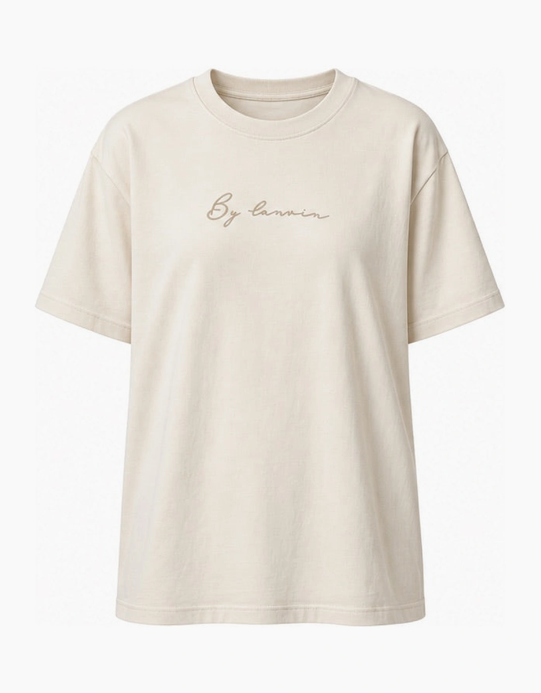 By Lanvin Signature Logo Beige T-Shirt