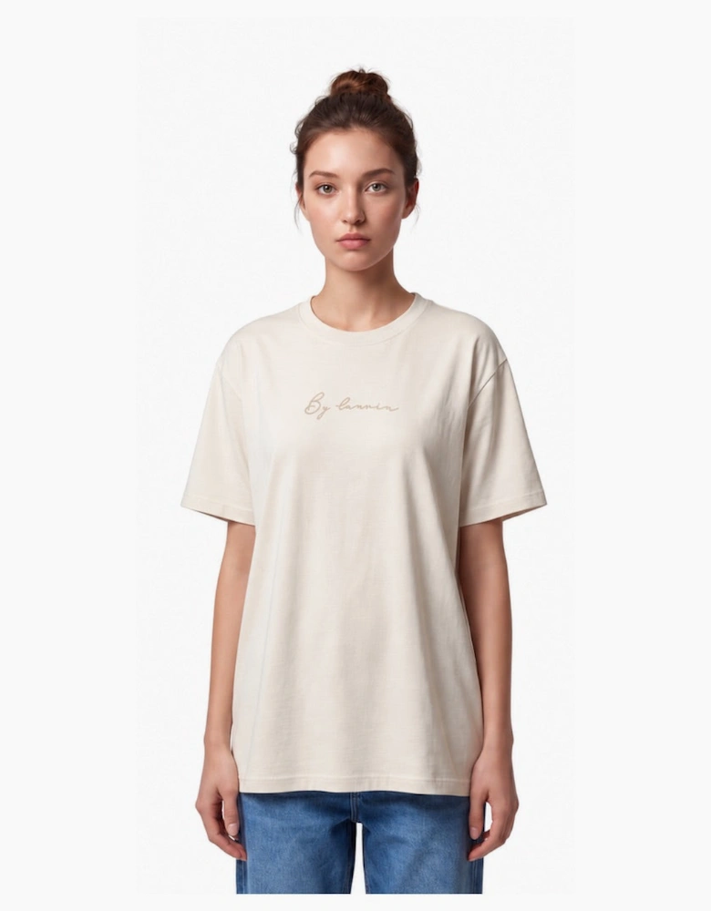 By Lanvin Signature Logo Beige T-Shirt