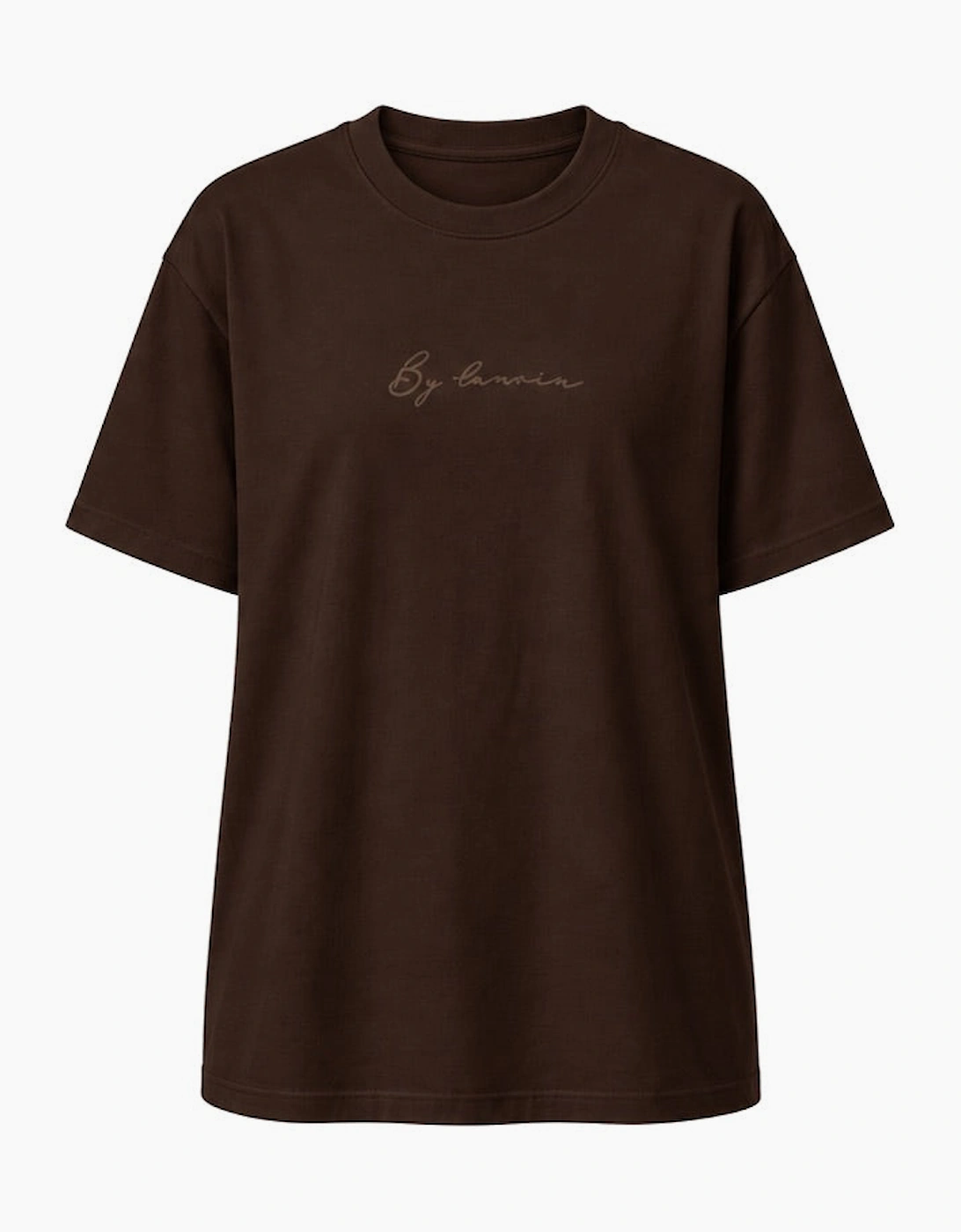 By Lanvin Signature Logo Dark Brown T-Shirt