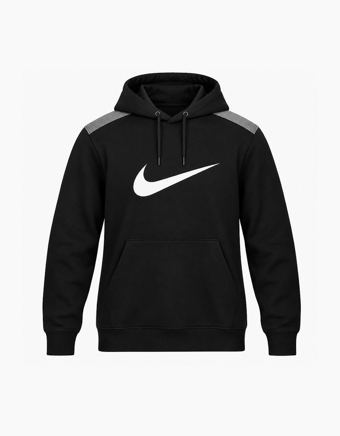 Nike Sportswear Men's Fleece Black Iron Grey Hoodie