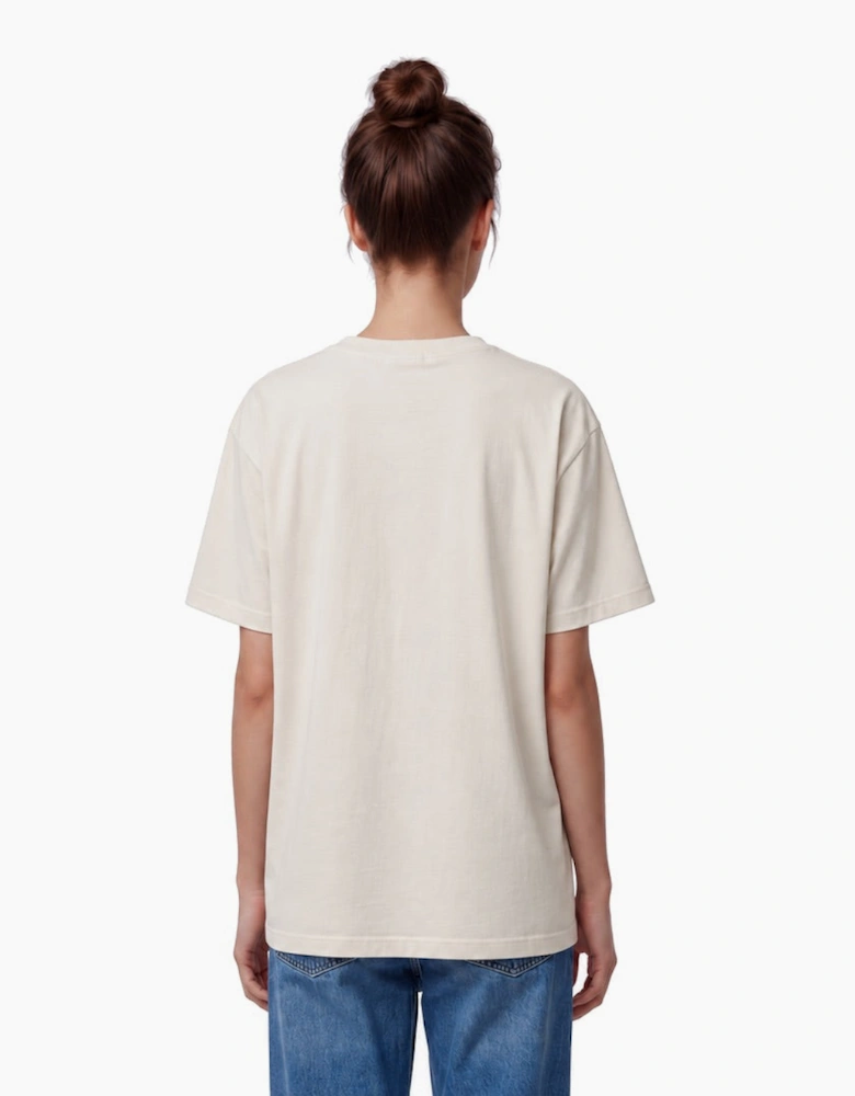 By Lanvin Embroidered Central Logo White T-Shirt