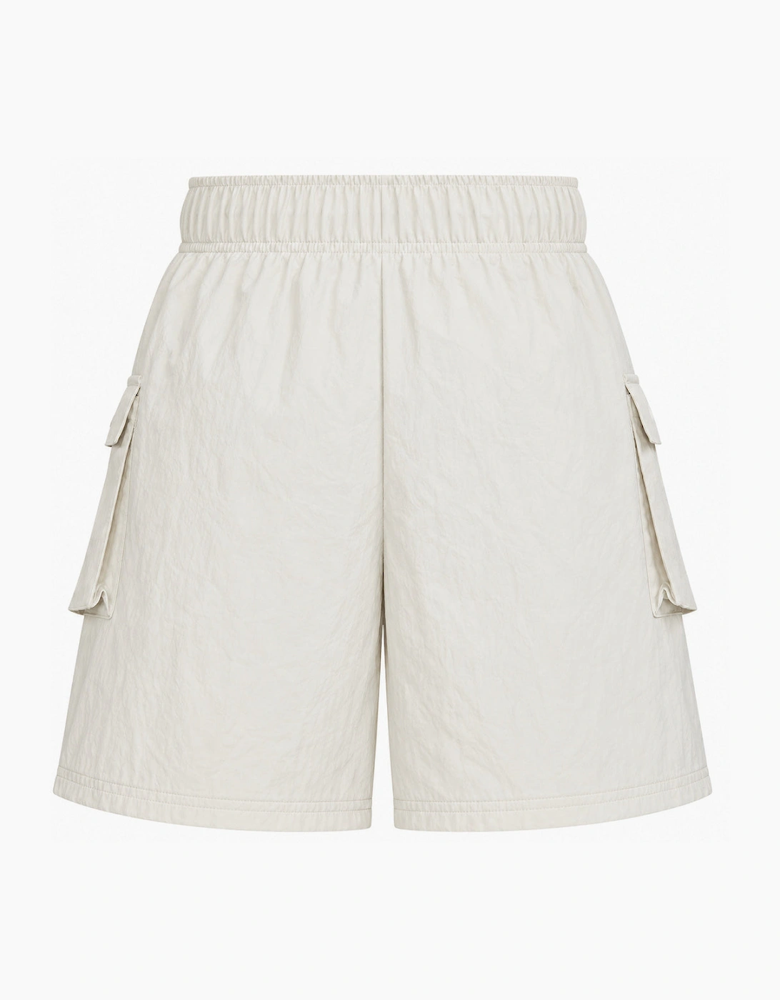 Nike Women's Woven High-Rise Cream Shorts