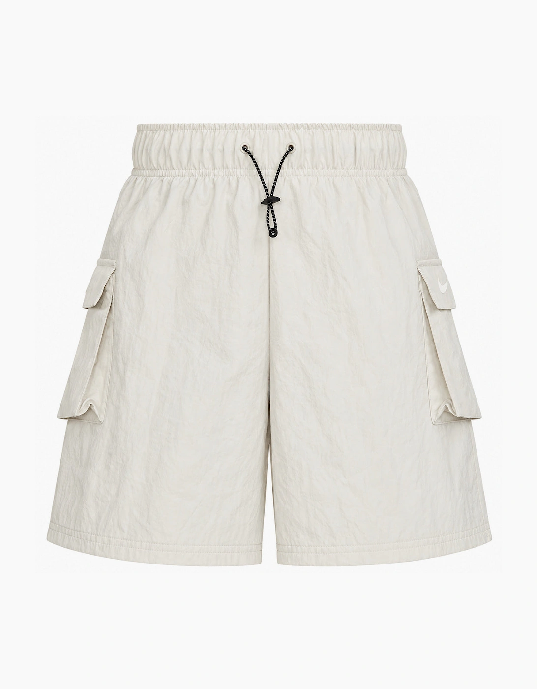 Nike Women's Woven High-Rise Cream Shorts