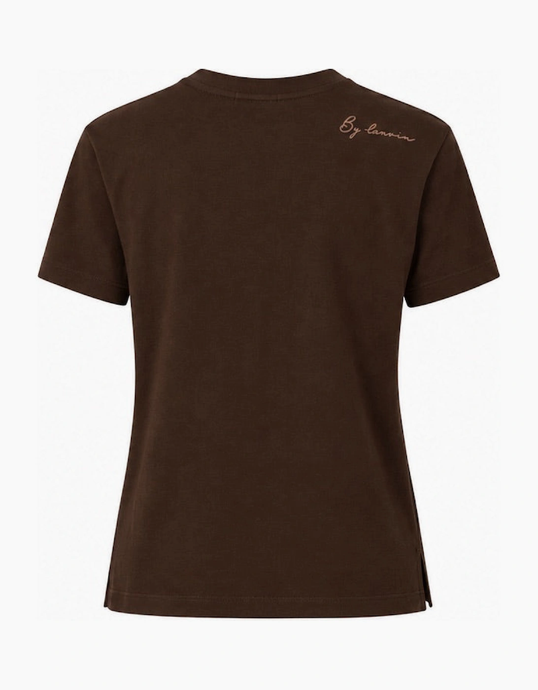 By Lanvin Shoulder Logo Dark Brown T-Shirt