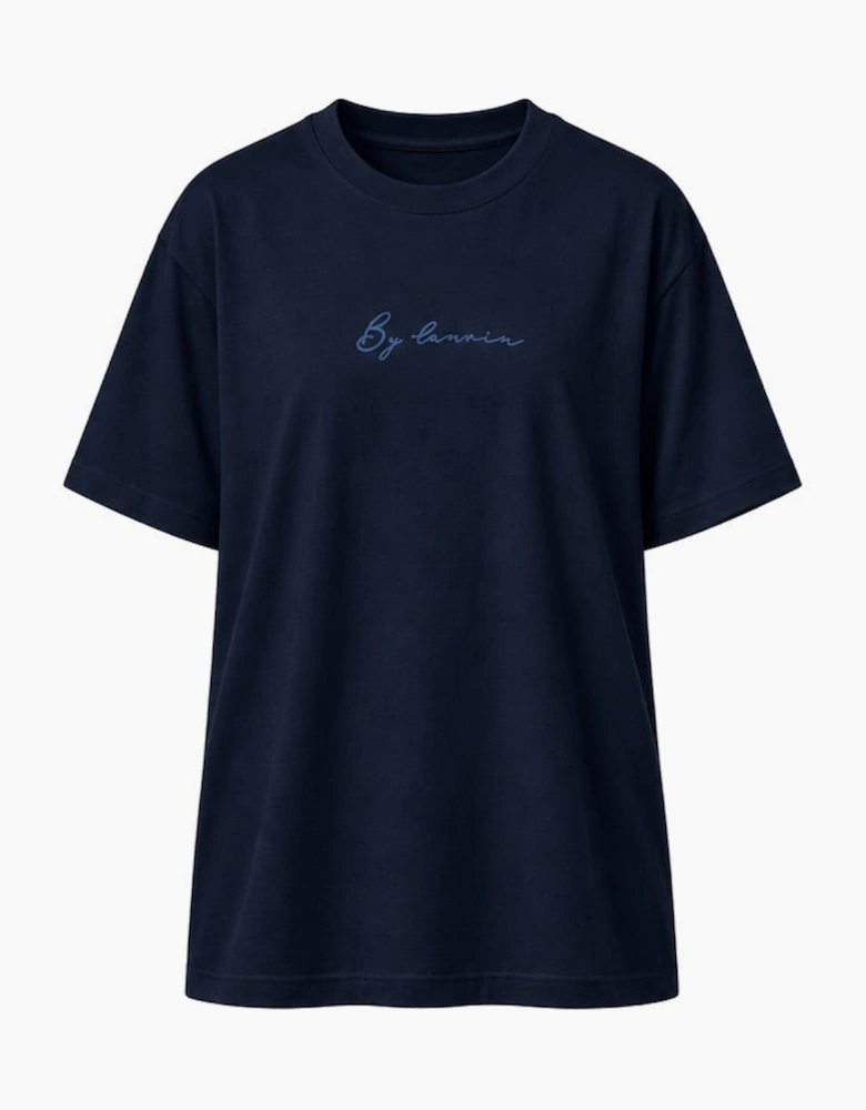 By Lanvin Signature Logo Blue T-Shirt