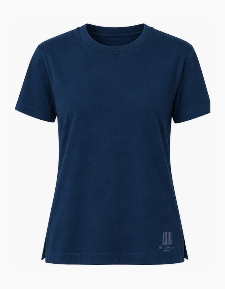 By Lanvin Shoulder Logo Blue T-Shirt