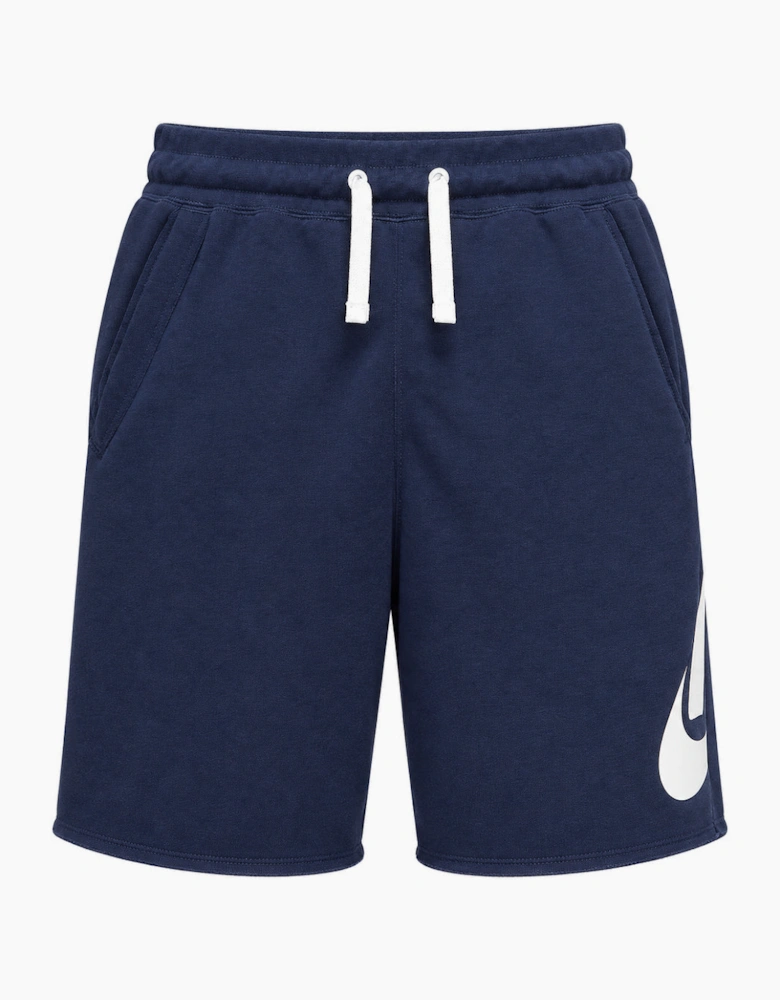Nike Club Alumni Men's French Terry Navy Shorts