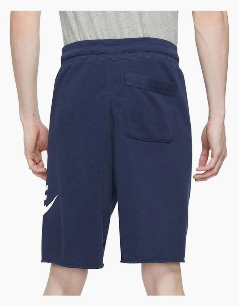 Nike Club Alumni Men's French Terry Navy Shorts