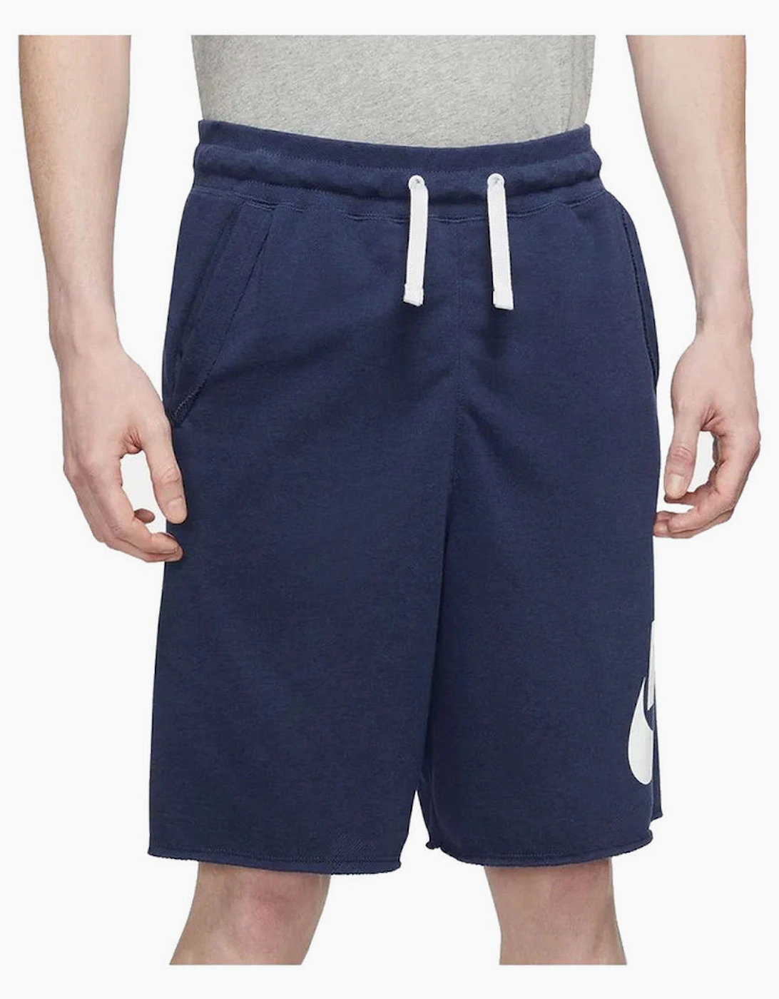 Nike Club Alumni Men's French Terry Navy Shorts