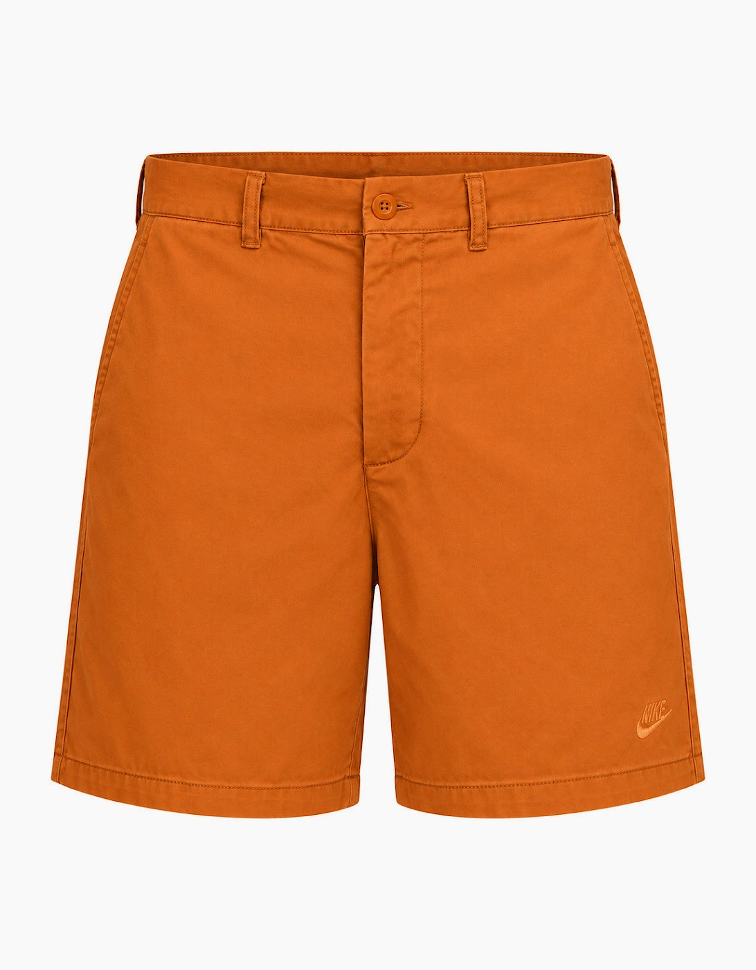 Mens Nike Club Washed 6" Life Brown Chino Shorts