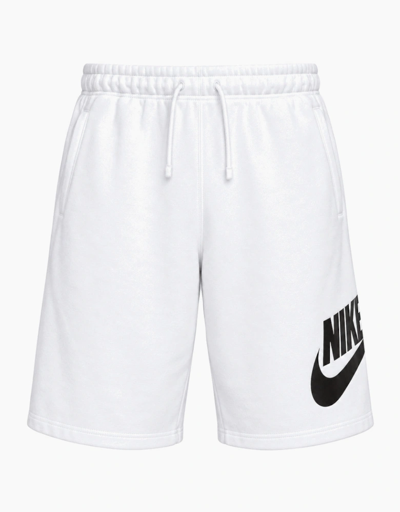 Nike Club Alumni Men's French Terry White Shorts