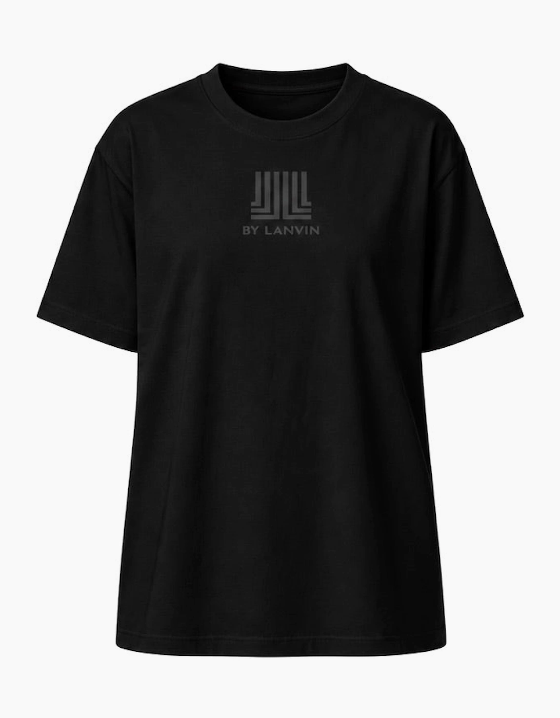 By Lanvin Printed Central Logo Black T-Shirt