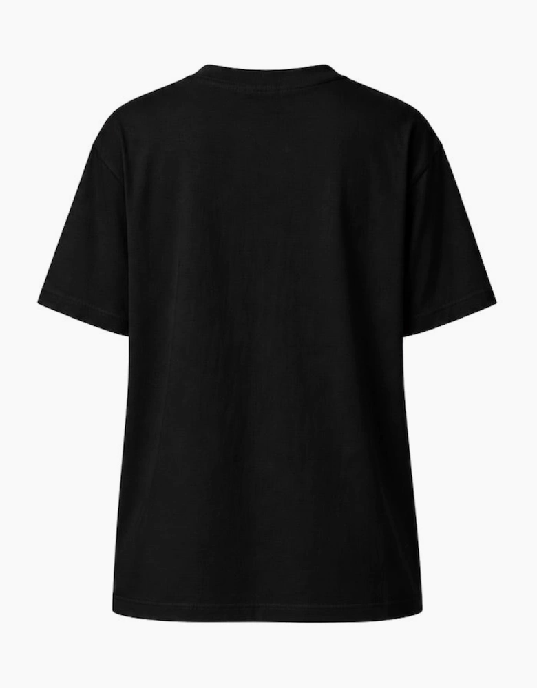 By Lanvin Printed Central Logo Black T-Shirt