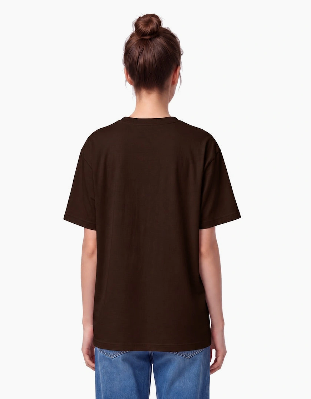 By Lanvin Embroidered Central Logo Dark Brown T-Shirt