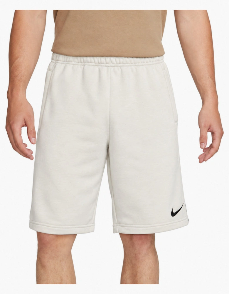 Nike Mens Repeat Fleece Light Bone Shorts
