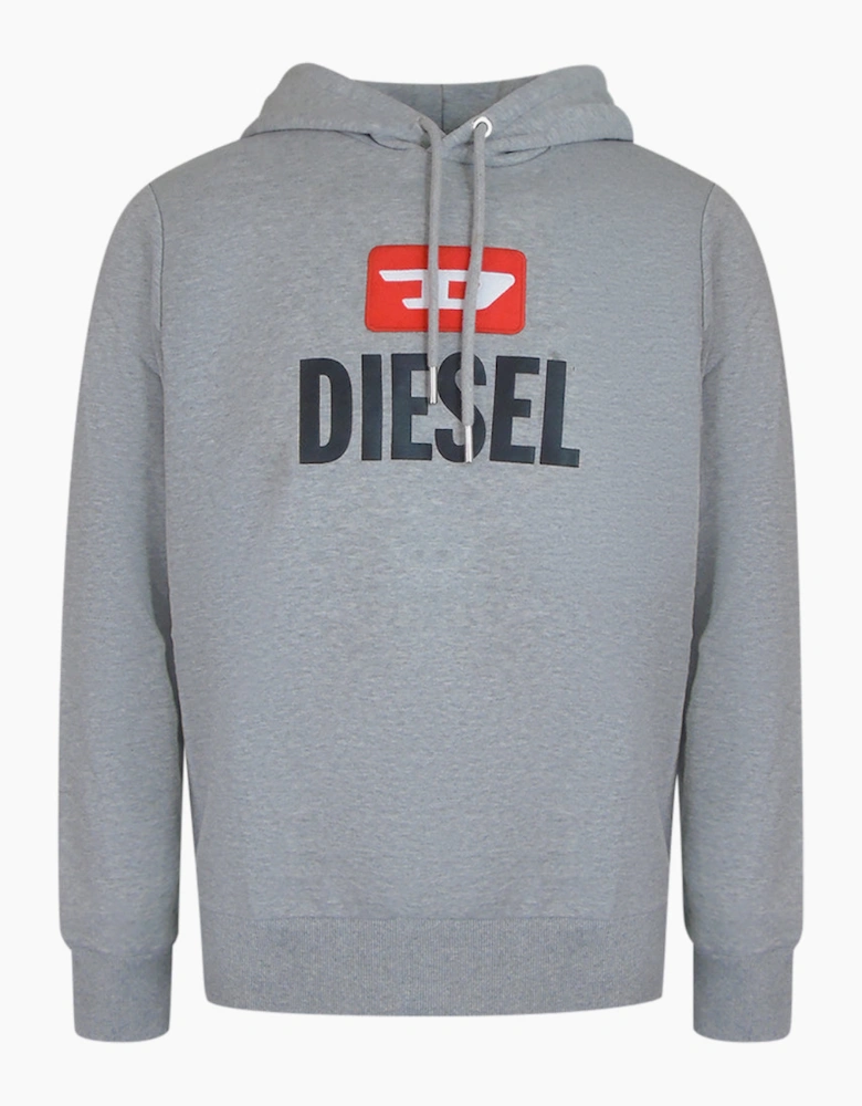 Diesel New D Logo Grey Hoodie