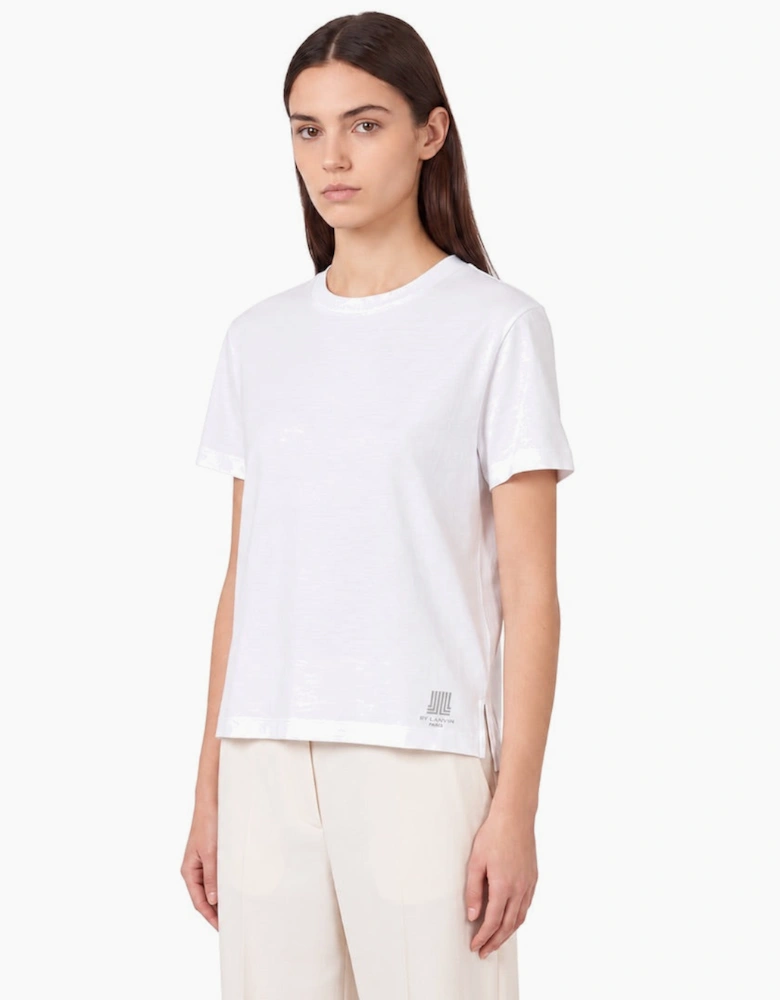By Lanvin Shoulder Logo White T-Shirt