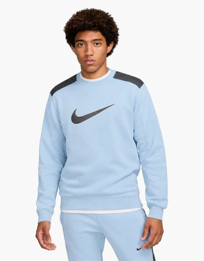 Nike Sportswear Fleece Light Blue Crewneck Jumper