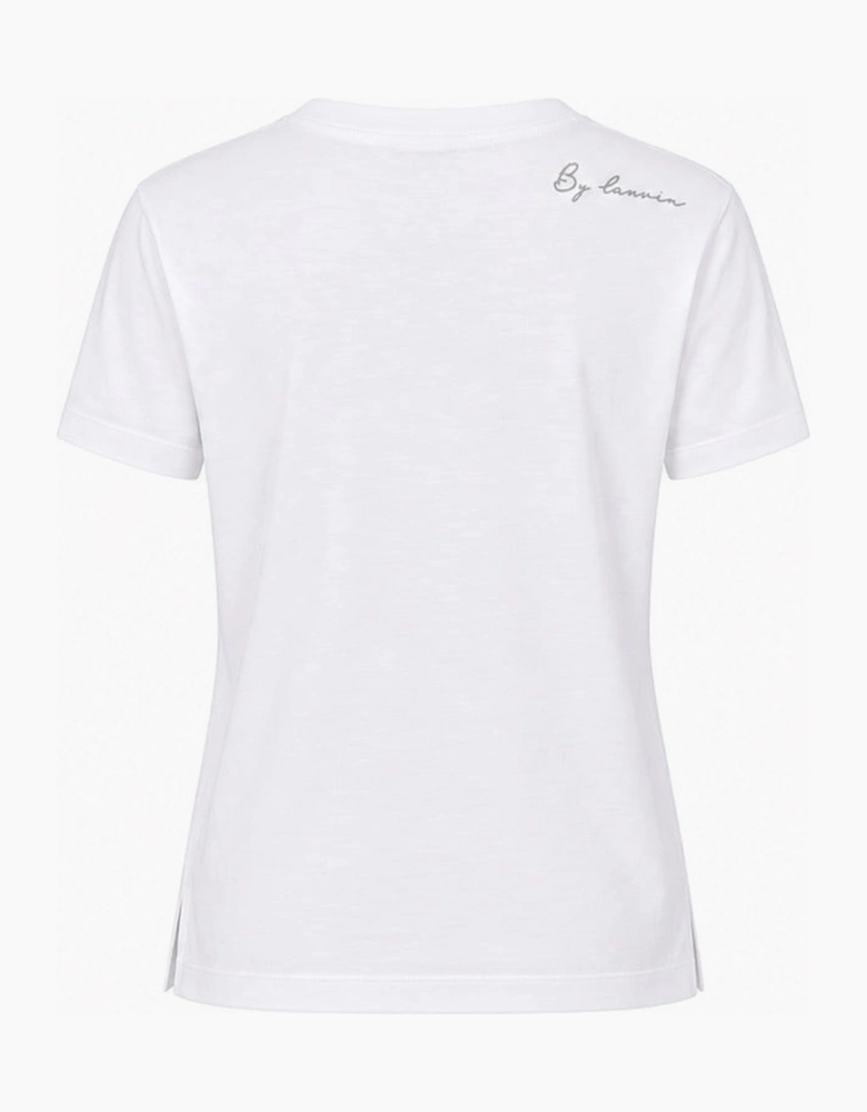 By Lanvin Shoulder Logo White T-Shirt