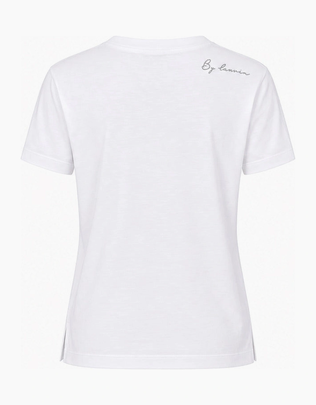 By Lanvin Shoulder Logo White T-Shirt