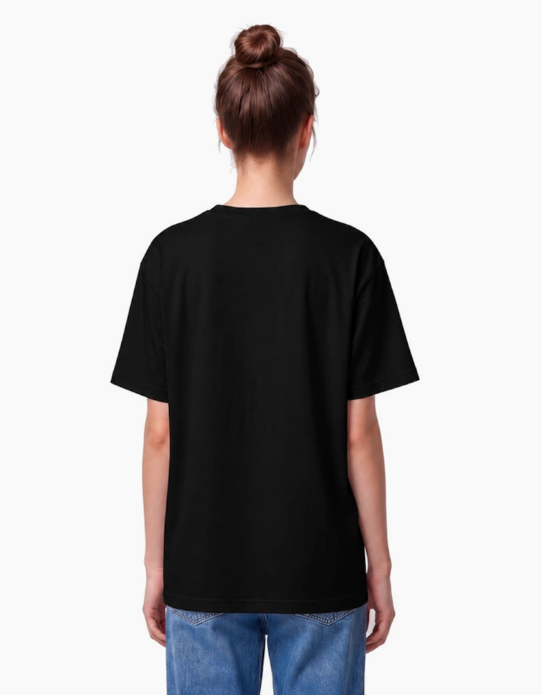 By Lanvin Embroidered Central Logo Black T-Shirt