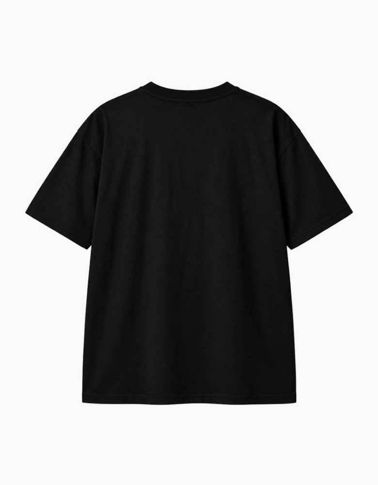 By Lanvin Embroidered Central Logo Black T-Shirt