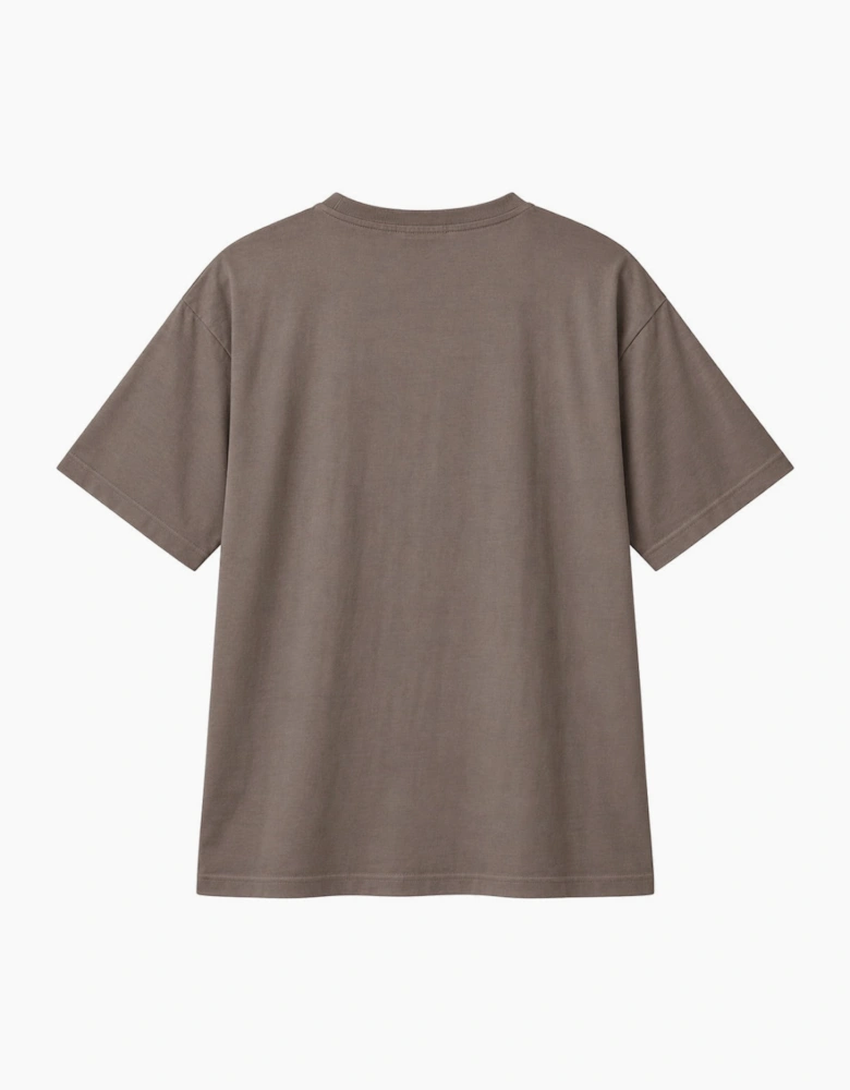 By Lanvin Embroidered Central Logo Brown T-Shirt