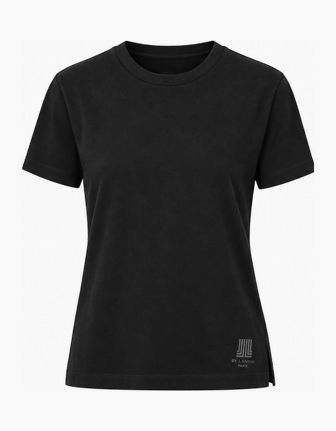 By Lanvin Shoulder Logo Black T-Shirt