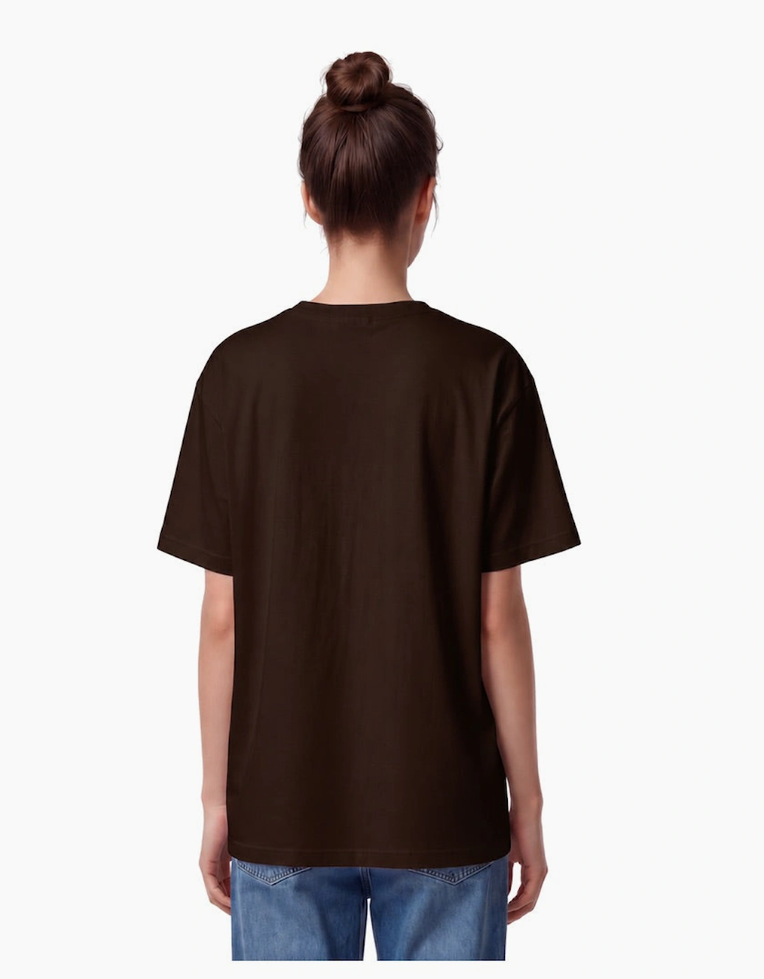 By Lanvin Printed Central Logo Dark Brown T-Shirt