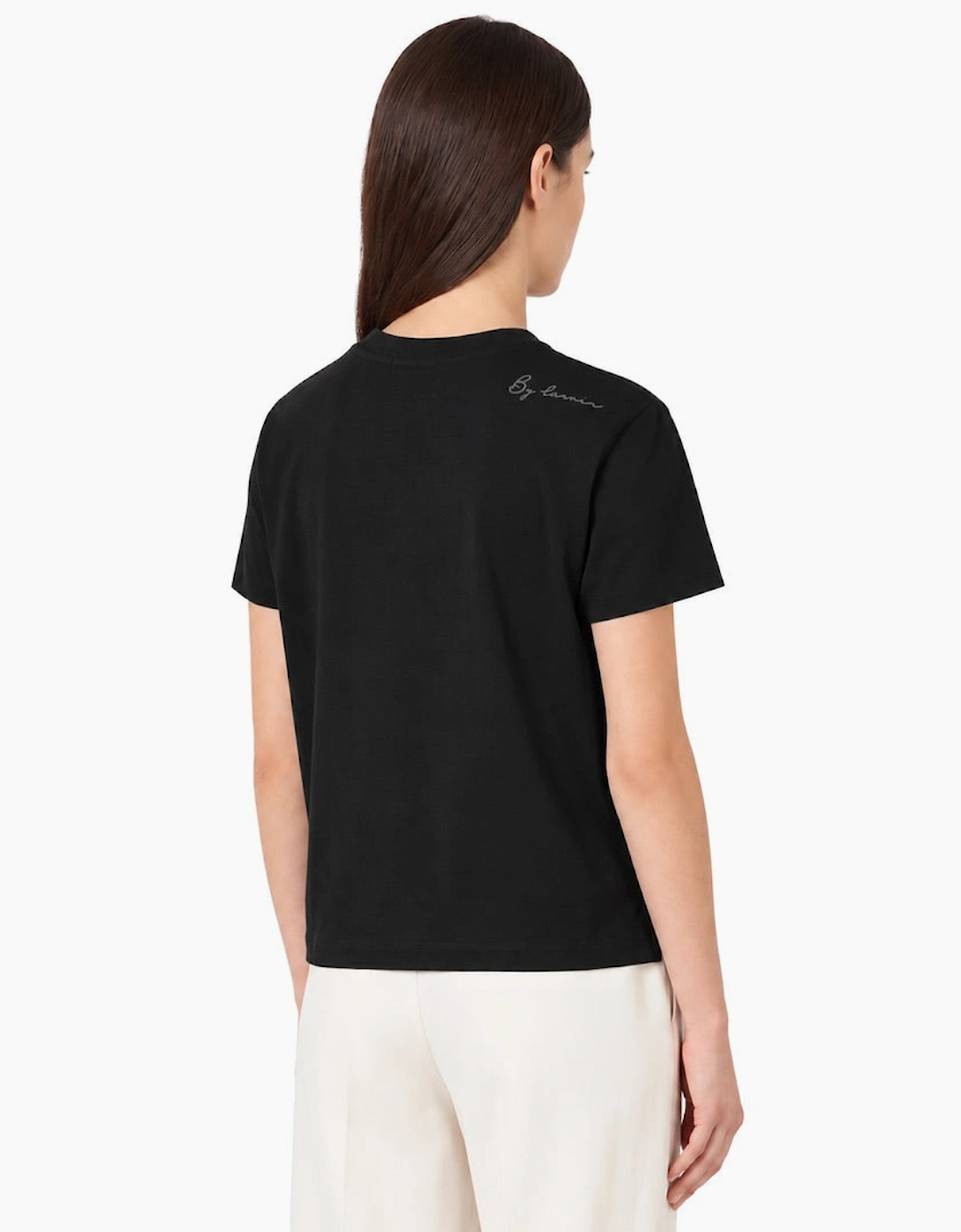 By Lanvin Shoulder Logo Black T-Shirt