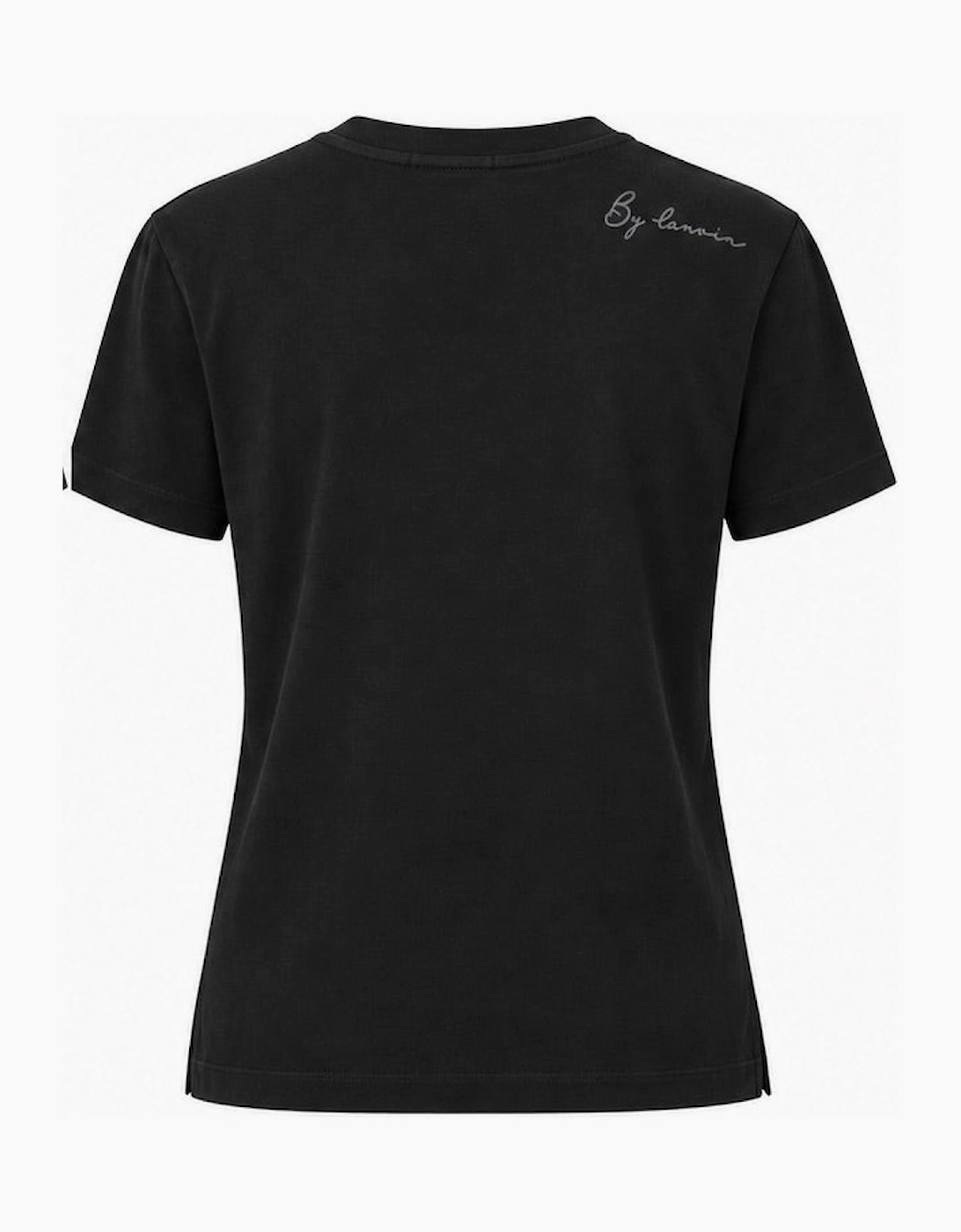 By Lanvin Shoulder Logo Black T-Shirt