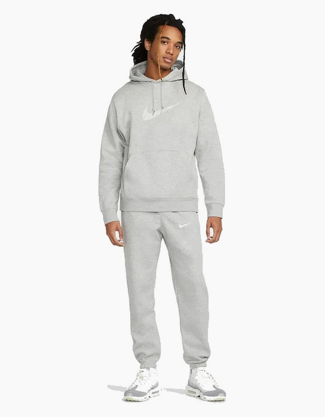 Nike Sportswear Big Swoosh Men's Pullover Grey Hoodie
