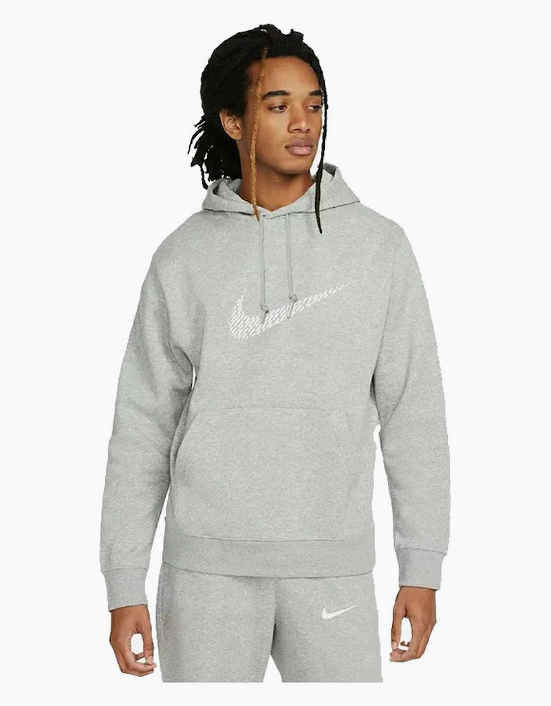 Nike Sportswear Big Swoosh Men's Pullover Grey Hoodie
