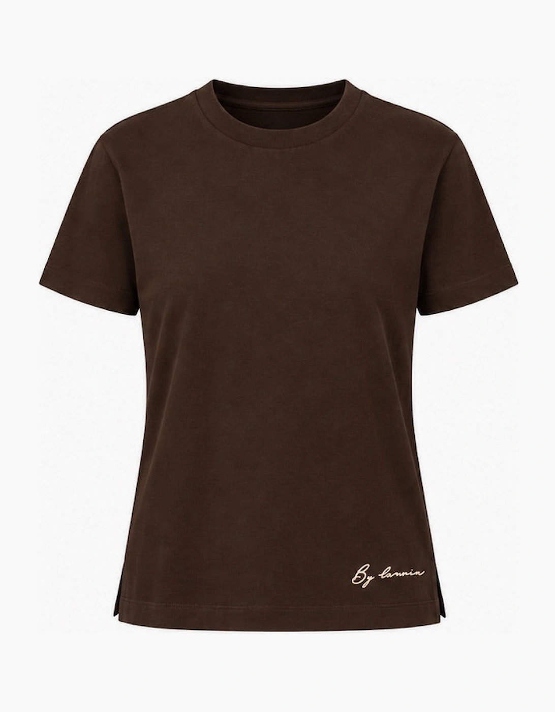 By Lanvin Small Signature Logo Dark Brown T-Shirt