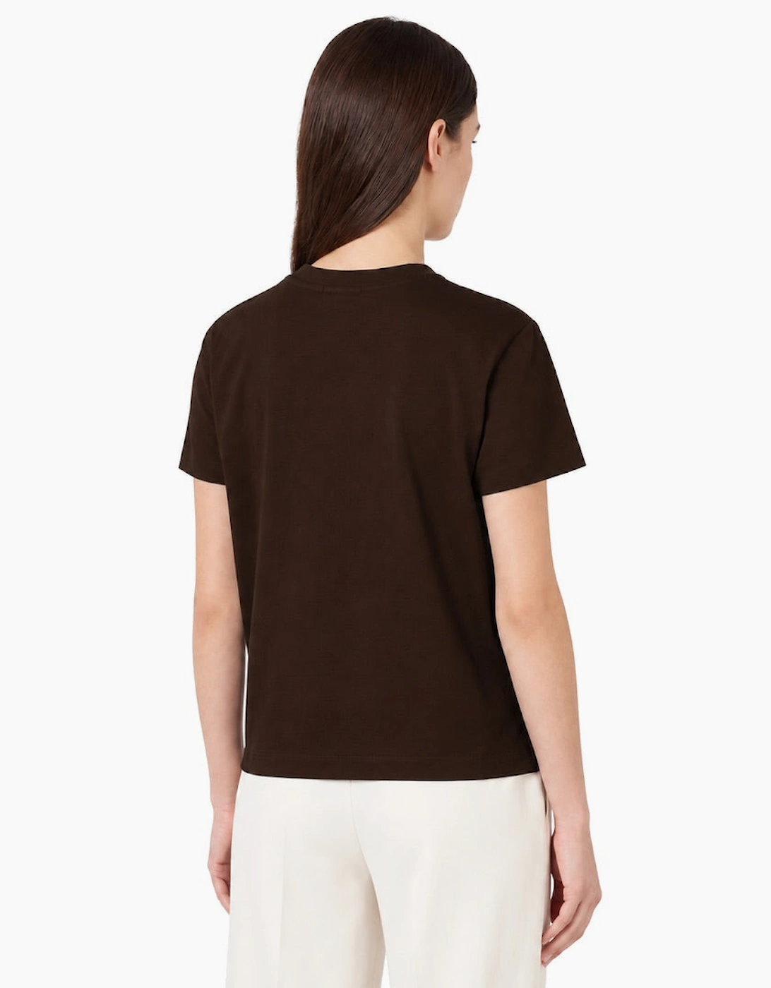 By Lanvin Small Signature Logo Dark Brown T-Shirt