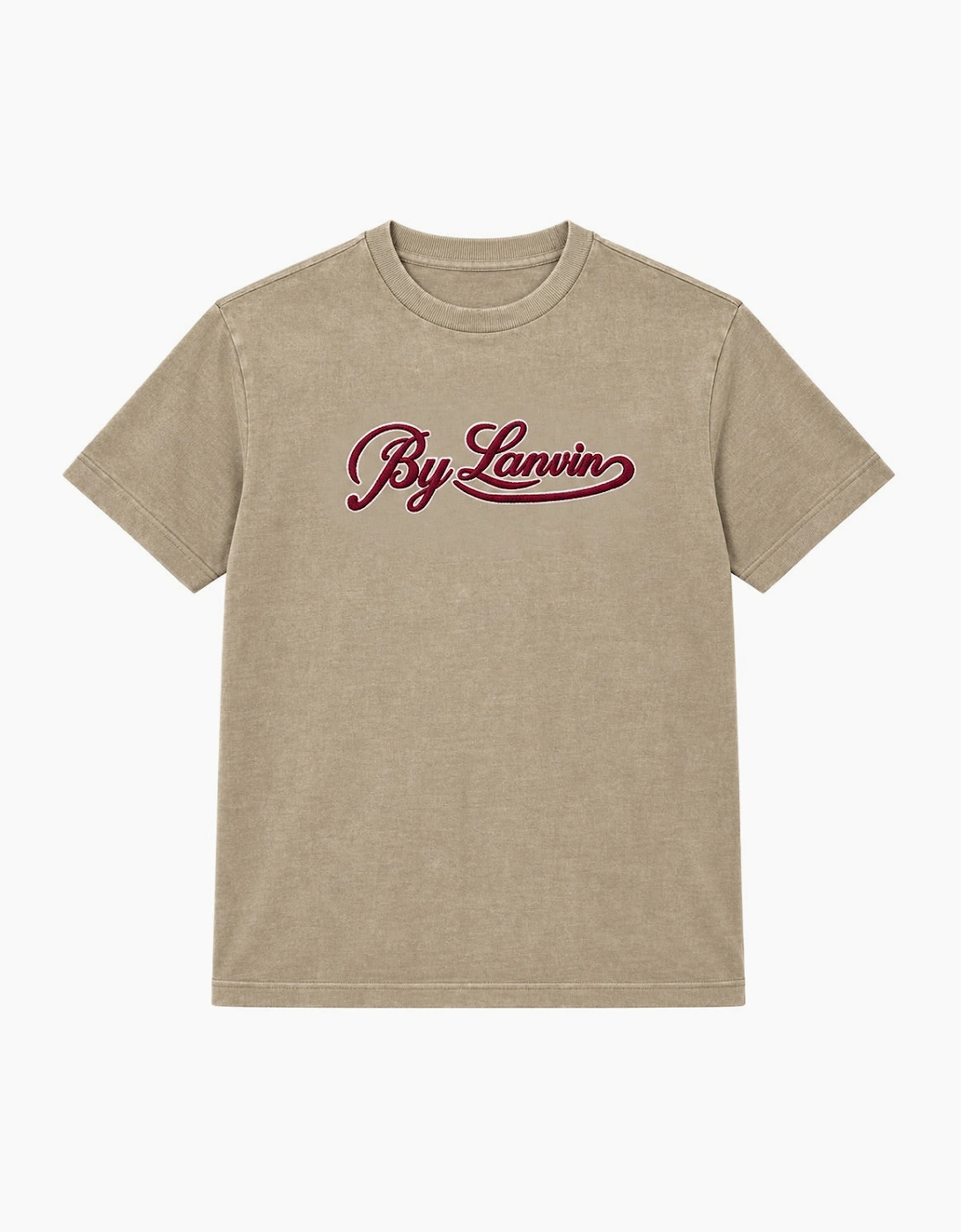 By Lanvin Script Logo Taupe T-Shirt