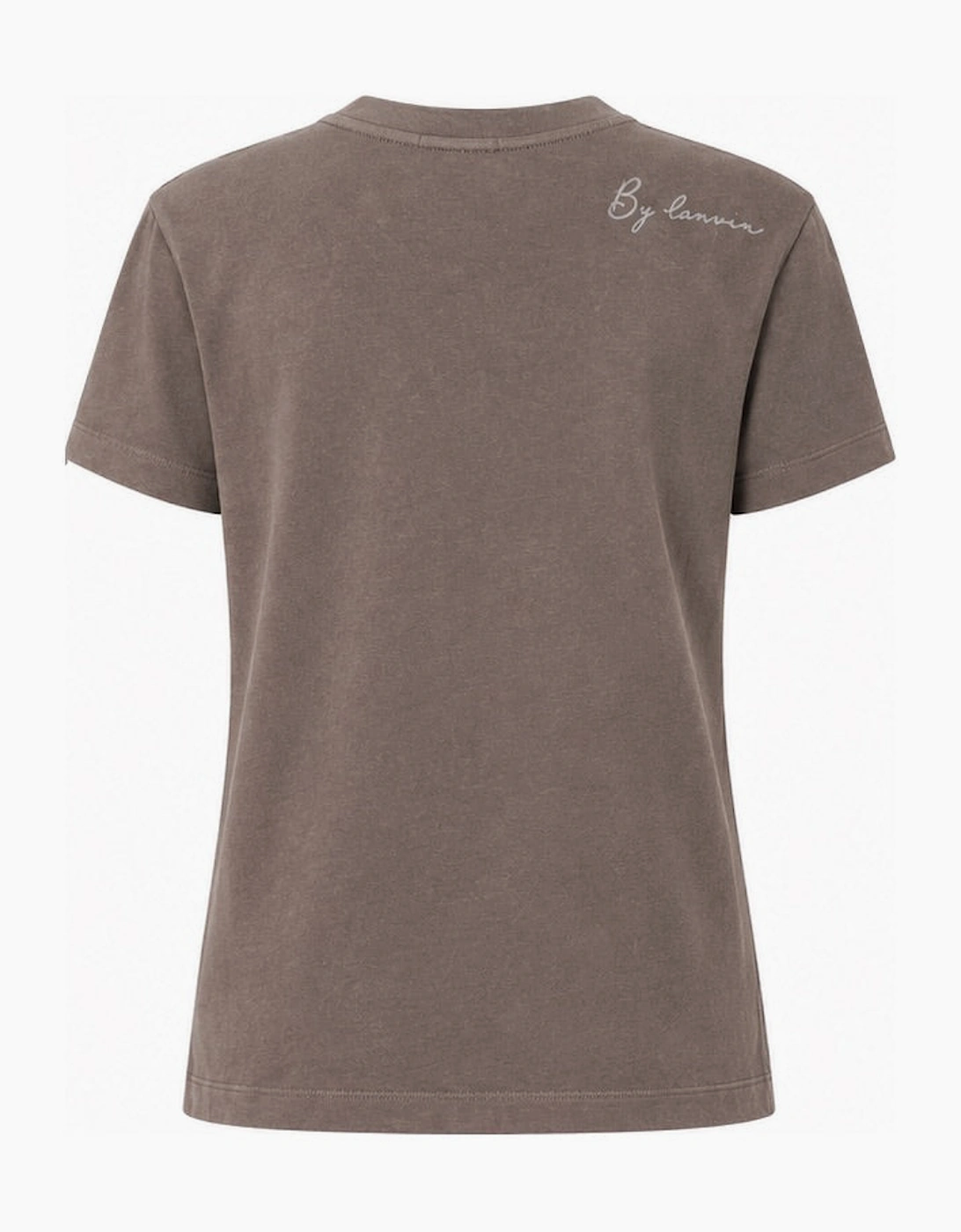 By Lanvin Shoulder Logo Brown T-Shirt