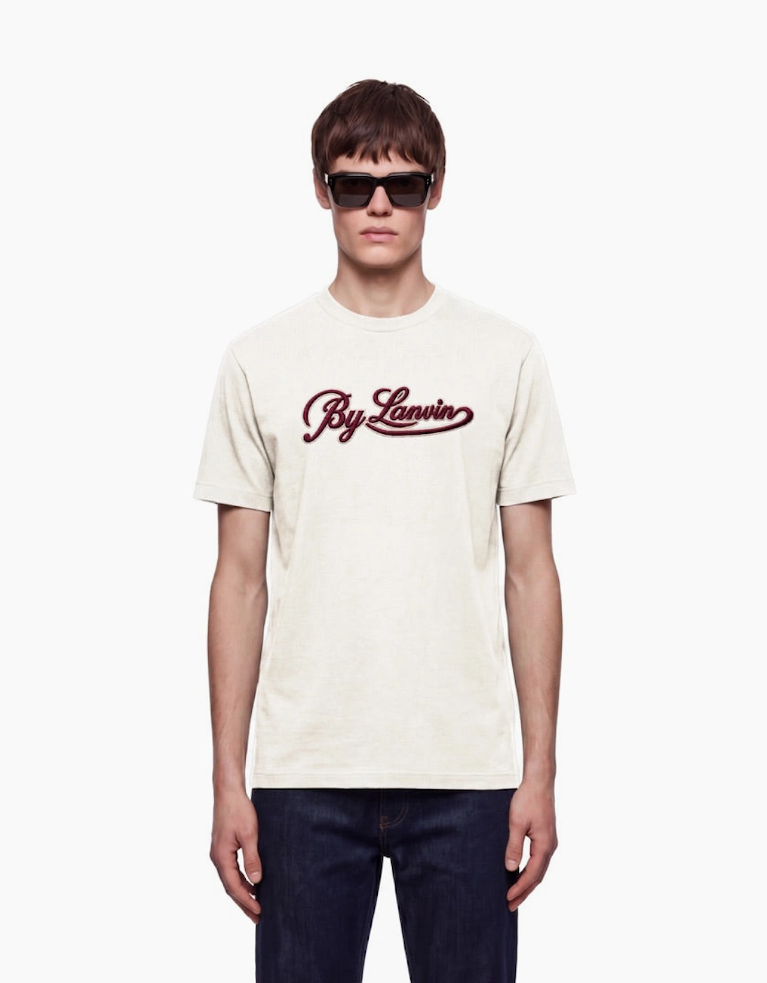 By Lanvin Script Logo White T-Shirt