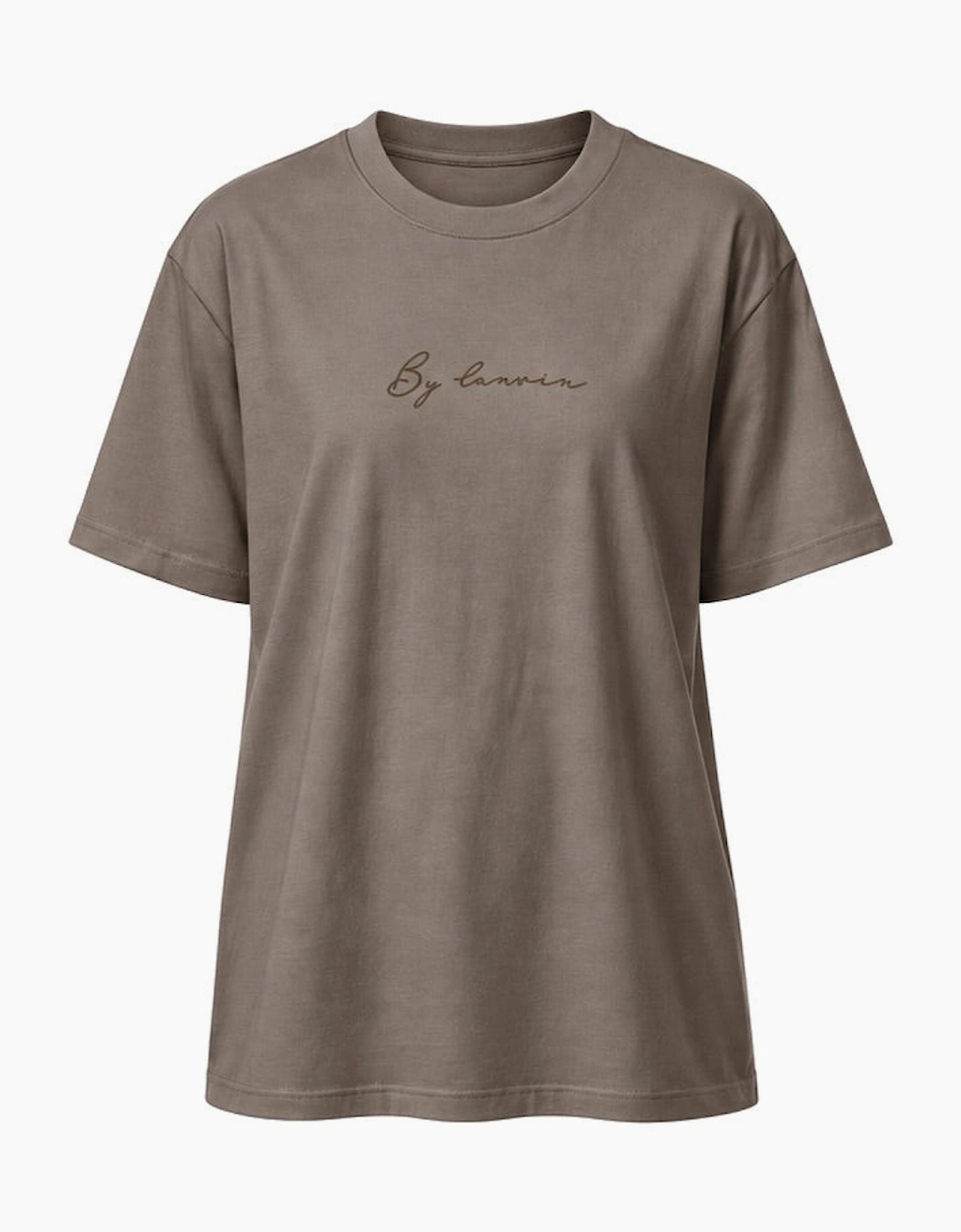 By Lanvin Signature Logo Brown T-Shirt